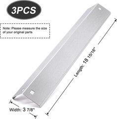 Grill Heat Plate Shield Replacement Parts for Chargriller Burner Stainless S…