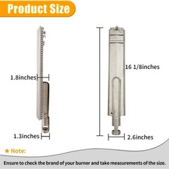 4-Set Heavy Duty Cast Stainless Steel Grill Burners for Bull, Grill Replacement