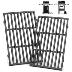 2-Pack Cast Iron Grill Grates for Weber Spirit 200