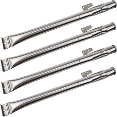 Stainless Steel Grill Burner Tubes Replacement for Gas Grills (4 Pack)