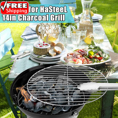 Replacement Cooking Grate for Small 13.7 Inch Charcoal Grill, round Chromed Iron