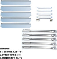 Parts Kit DG179 Replacement for Charbroil Commercial 463268806 Gas Grill Burner,