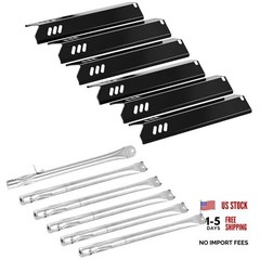 GR2205723-OG-00 Grill Replacement 6pcs 15″x3 13/16″ Flame Tamers + Burners