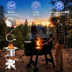 Traeger Pit Boss Grill Auger Motor Fan Burn Pot Ignitor Replacement Kit