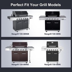 Hiorucet Grill Grates For Nexgrill 6 Burner 720-0896B Stainless