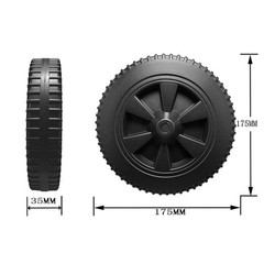 2Pcs For Charbroil 7 Inch Wheels Replacement for Smooth Outdoor Cooking
