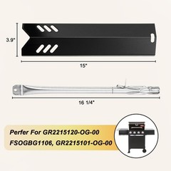 Grill Replacement Parts for Outdoor Gourmet 4 Burner Gasgrill, Heat Plates Sh