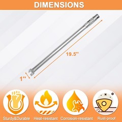 Burner Tube 304 Stainless Steel for Weber Genesis 300 (2011-2016) – 3PCS