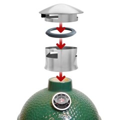 Chimney Cap + Adapter fits Small/Minimax BGE & KJ Jr.