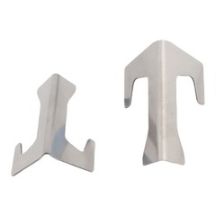 4 Pack Stainless Steel BBQ Pan Gasket Brackets for For firebox and for kettle