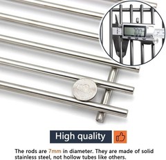 Durable Stainless Steel Grill Grates for Nexgrill 4 & 5 Burner Models – 17×13.25