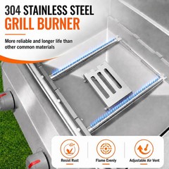 Hisencn 69785 Grill Burner for Weber Spirit I & II & GS4 Spirit II 200 Series, S