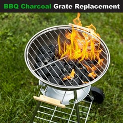 1 Pack Charcoal Grate Replacement, BBQ High Heat Steel Grill Grate [8.66 Inch]