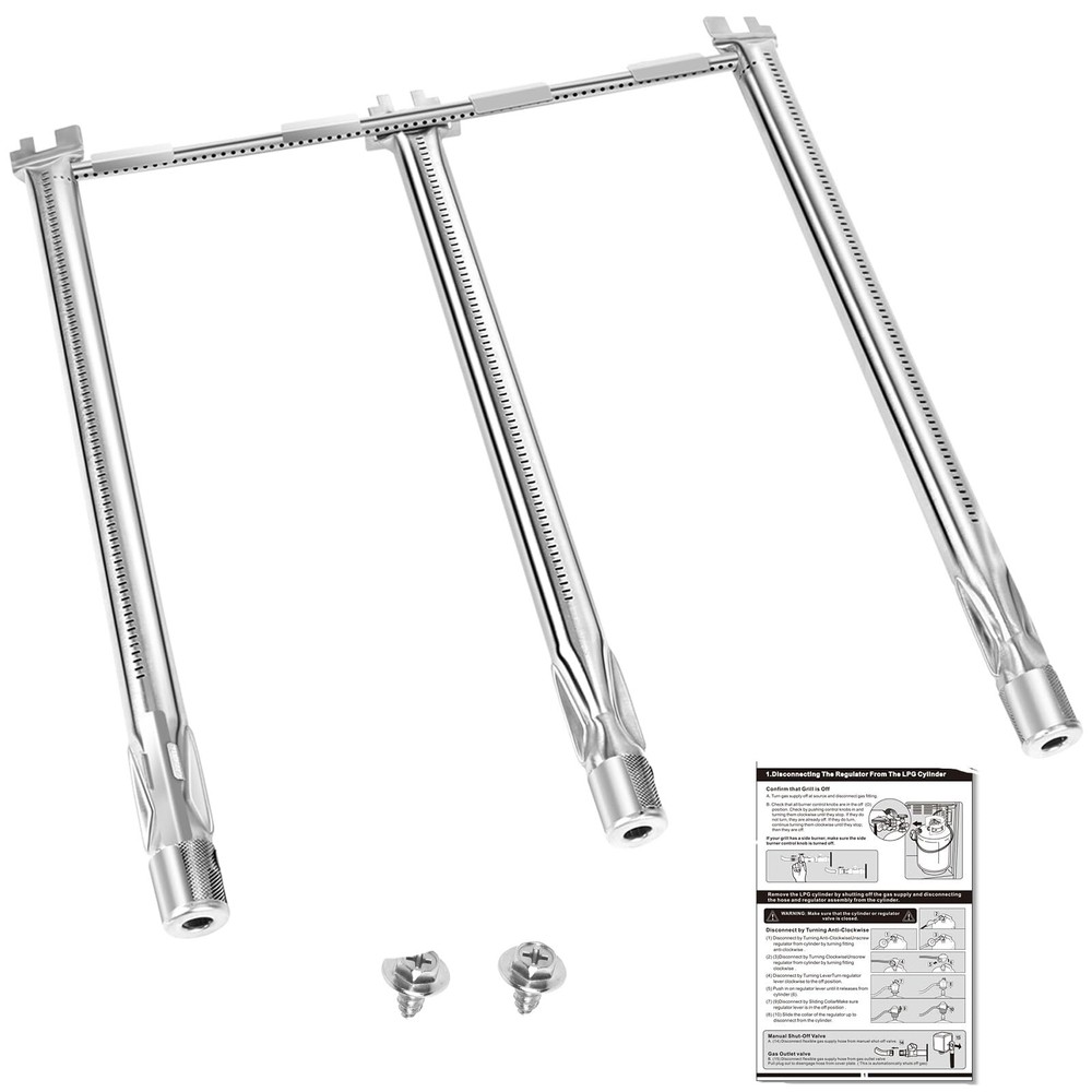69787 18″ Grill Burner Tube for Weber Spirit 300 Series, Spirit E/S310 320 330