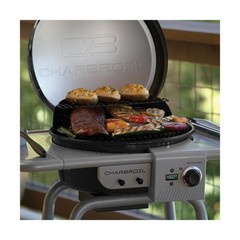 3-in-1 Dual Fuel Grill & Griddle w/ Charcoal Mode, Black