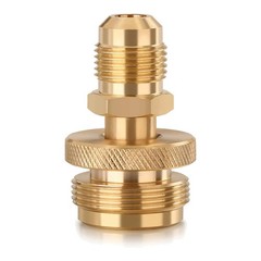 2x 1LB Propane Tank Cansiter Regulator Adapter Connect to 3/8″Flare 5/8″-18UNF