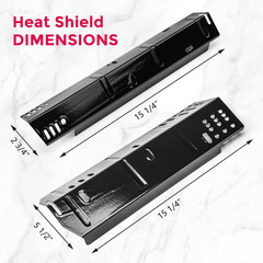 Uniflasy Grill Grates Heat Plates for Dyna-Glo 4 Burner DGH450CRP DGH451CRP Gril