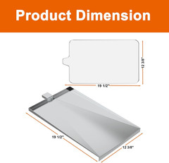 Delsbbq SUB025 Drip Tray for Traeger Grill, Bronson 20 BBQ055 Junior Elite 20 Ta