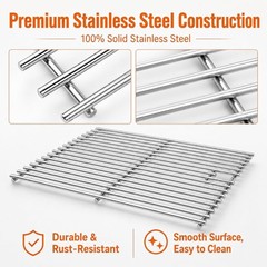 Grill Parts Kit for Nexgrill 5 Burner 720-0882A Gas Grill, Stainless Steel Grill