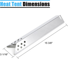 5210050 Heat Tents for Expert Grill BG2824B Grill Parts, 4-Pack Heat Plates Heat