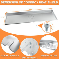 62765 Cooking Box Heat Shield for Weber Genesis 330 Grill Parts SER Genesis E330