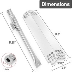 Durable Nexgrill 4 Burner Grill Replacement Kit – Tubes, Heat Plates & Ignitors