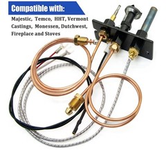 Propane and Natural Gas Pilot Assembly Replaces 10002265 10002264, LP NG 3 Way