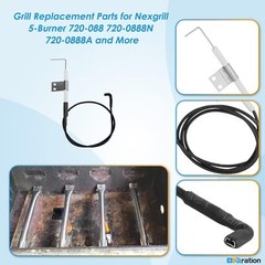 DHL-128-6Q Grill Igniters Kit for Nexgrill Replacement Parts 6 Outlet Tact Pu…