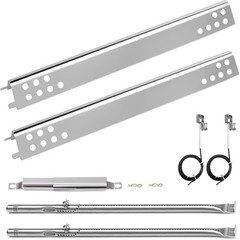 Stainless Steel Burner Heat Plate Kit for Charbroil 2 Burner Grills