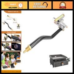 Griddle Burner Control Valve Replacement for 17″ Tabletop Grills, Gas Rail Inclu