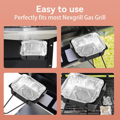 720-0830H Grill Drip Pan Kit, Grill Grease Drip Pan & Catcher Cup for Nexgrill 7