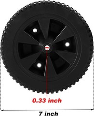 Charbroil Compatible 7-Inch Wheels – Durable Plastic for Smooth Mobility