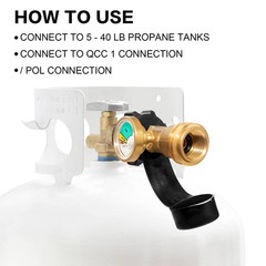 Dozyant Propane Tank Gauge Level Indicator Leak Detector Gas Pressure Meter