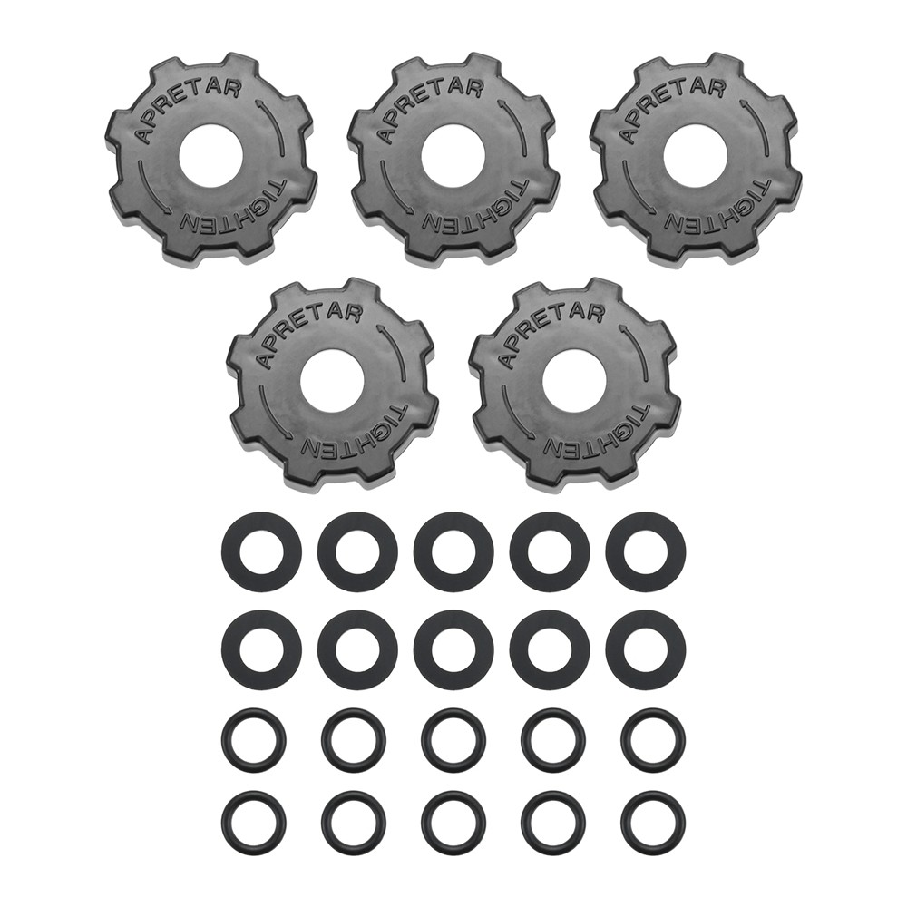 10x Propane Natural Gasket O-Ring w 5x Gas Tank Cylinder Connector Hand Wheel