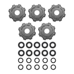 10x Propane Natural Gasket O-Ring w 5x Gas Tank Cylinder Connector Hand Wheel
