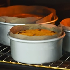 4 Round Reusable Baking Liners PTFE Non-Stick Dishwasher Safe