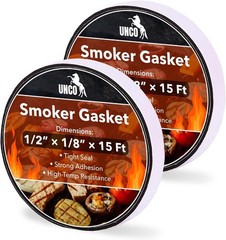 15 Ft Smoker Gasket, 2 Pack – High-Temperature Grill Sealing Solution
