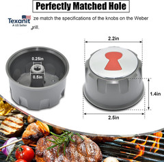 Grill Control Knobs 69893, Gas Control Knobs Replacement for Weber E-Spirit 310/