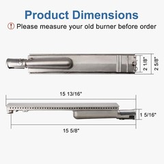 Criditpid 3 Pack Stainless Steel Heat Plates and Cast Stainless Steel Grill B…