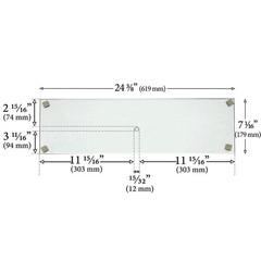 3 Embers Gas Grill Hood Glass: 7480-601-7480-G