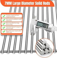 Stainless Steel 5pcs 16631 Flame Tamer Flavor bar and 4pcs 16520 Heat Plate