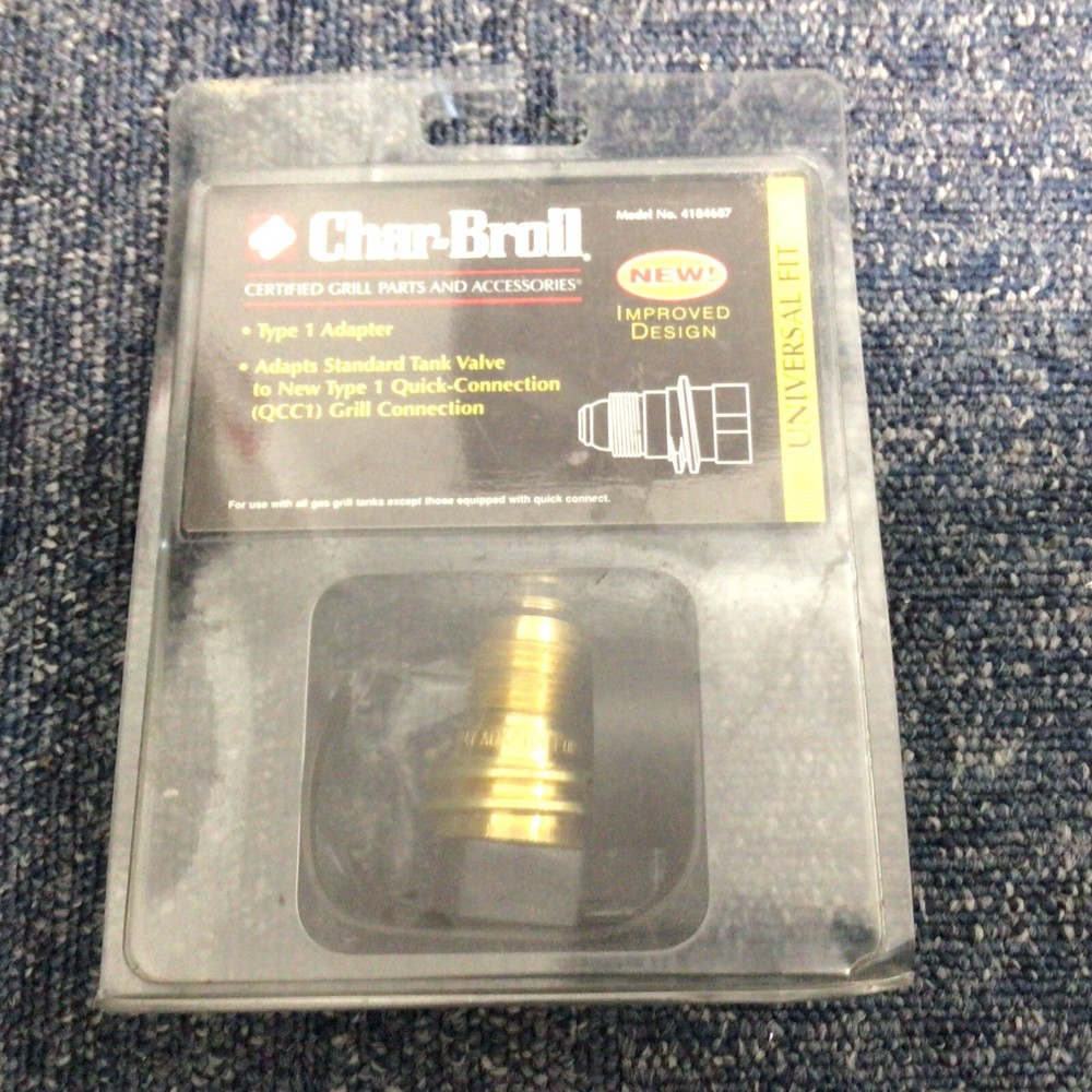 CHAR-BROIL PROPANE TANK ADAPTER TYPE 1 UNIVERSAL FIT NEW
