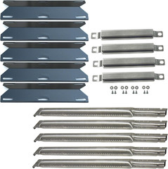 Gas Grill Burner Heat Plate Crossover Tube Replacement Parts Kit Stainless