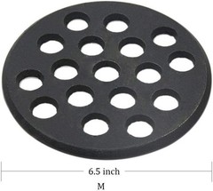10.5 inch Cast Iron Charcoal Grate, BBQ High Heat Charcoal Plate Fit for Kamado