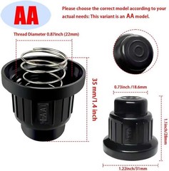 Set of 2 AA Battery Igniter Replacement Caps for Gas Grills – Easy Install