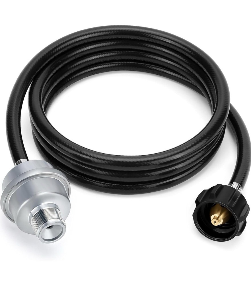 WADEO 7FT Propane Adapter Hose & Fuel Filter for Mr. Heater Buddy – Brand New