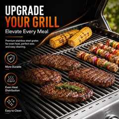 17 Inch Grill Grates for Nexgrill Replacement Parts 4 Burner 720-0830H 720-0830X