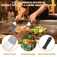 ﻿Latiret Griddle Accessories Kit, 24Pcs Grilling Accessories Set for Blac
