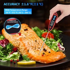 Yacumama Digital Water Thermometer for Liquid, Candle, Instant Read with Red