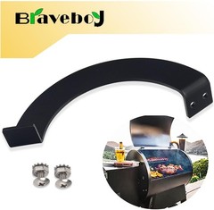 Grills Side Door Stop Arc & Grills Lid Hinge Kit Compatible with Tra-eger/Tr-aeg